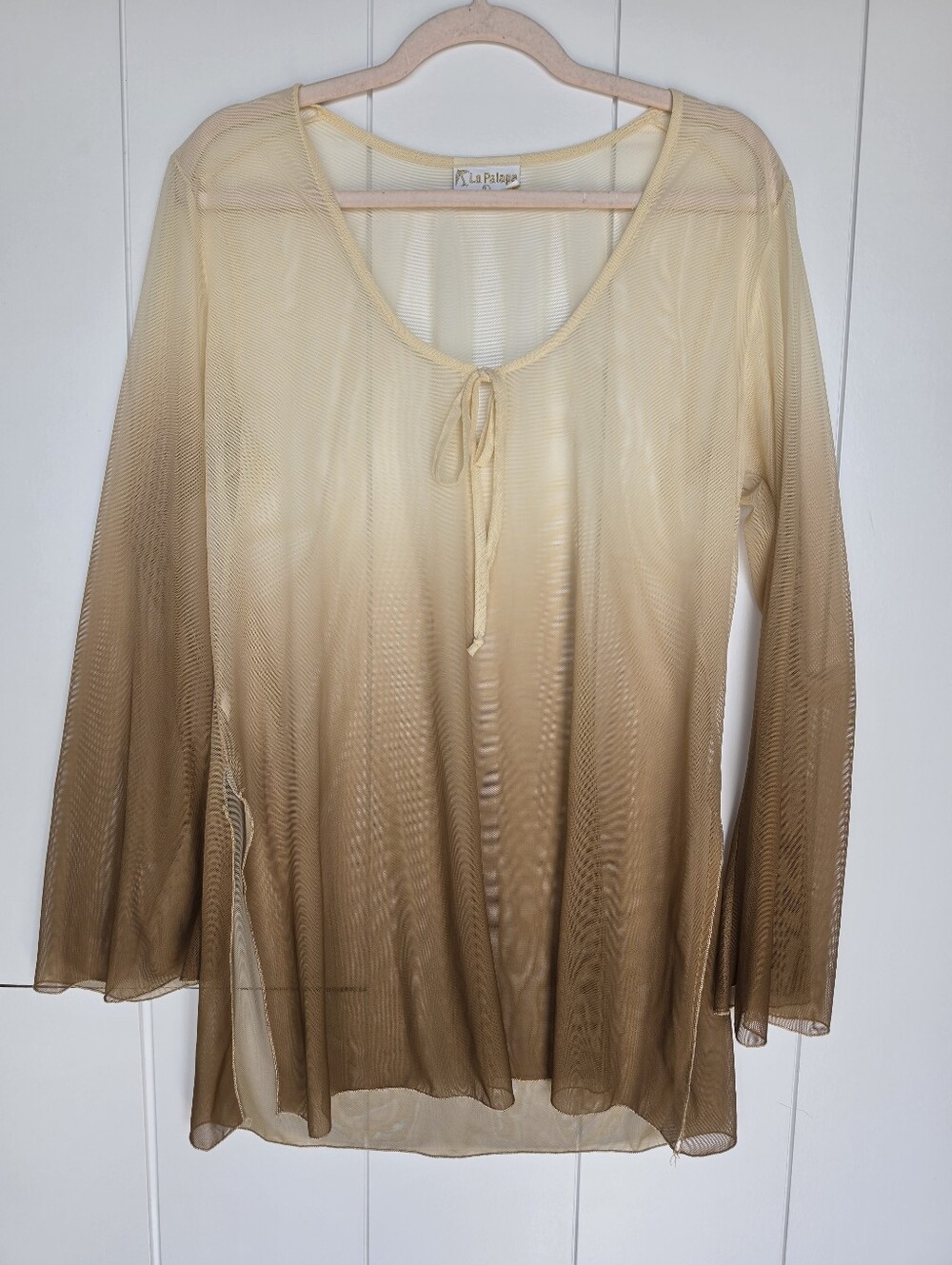 La Palapa.  ombré sheer cover up Large